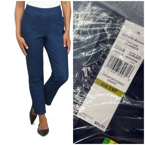 Alfred Dunner Petite Classic Fit Proportioned Short Pull On Pants Size 14P NEW